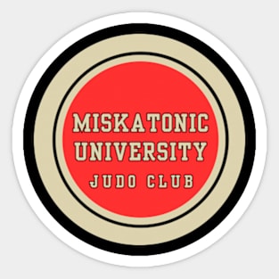 Miskatonic University Judo Club Sticker